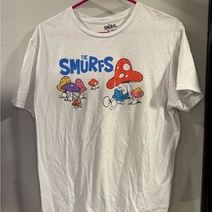 The Smurfs White Graphic Tee - Short Sleeve
